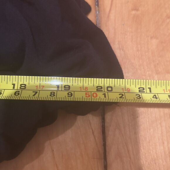 VIntage Deb-Sz L-Black Off Shoulder Dolman SleeveTop-Silver Beading-Fairy-Tunic - Picture 7 of 10